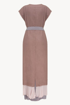 Aurora robe in Rose Taupe