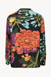 Men pajama set in floral black