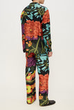 Men pajama set in floral black