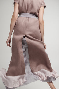 Aurora robe in Rose Taupe
