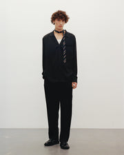 Everywear Pajama Silk Set in Black