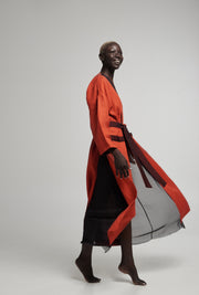 Halos Robe in Burnt Orange