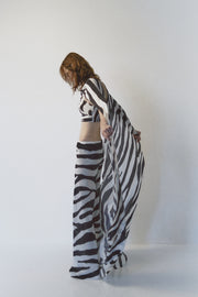 Carole Cape Top in Zebra Print