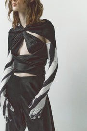 Carole Cape Top in Black