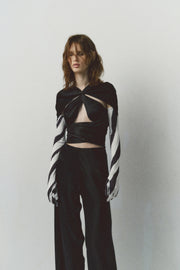 Carole Cape Top in Black