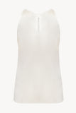 Silk Halterneck Top in White