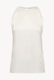 Silk Halterneck Top in White