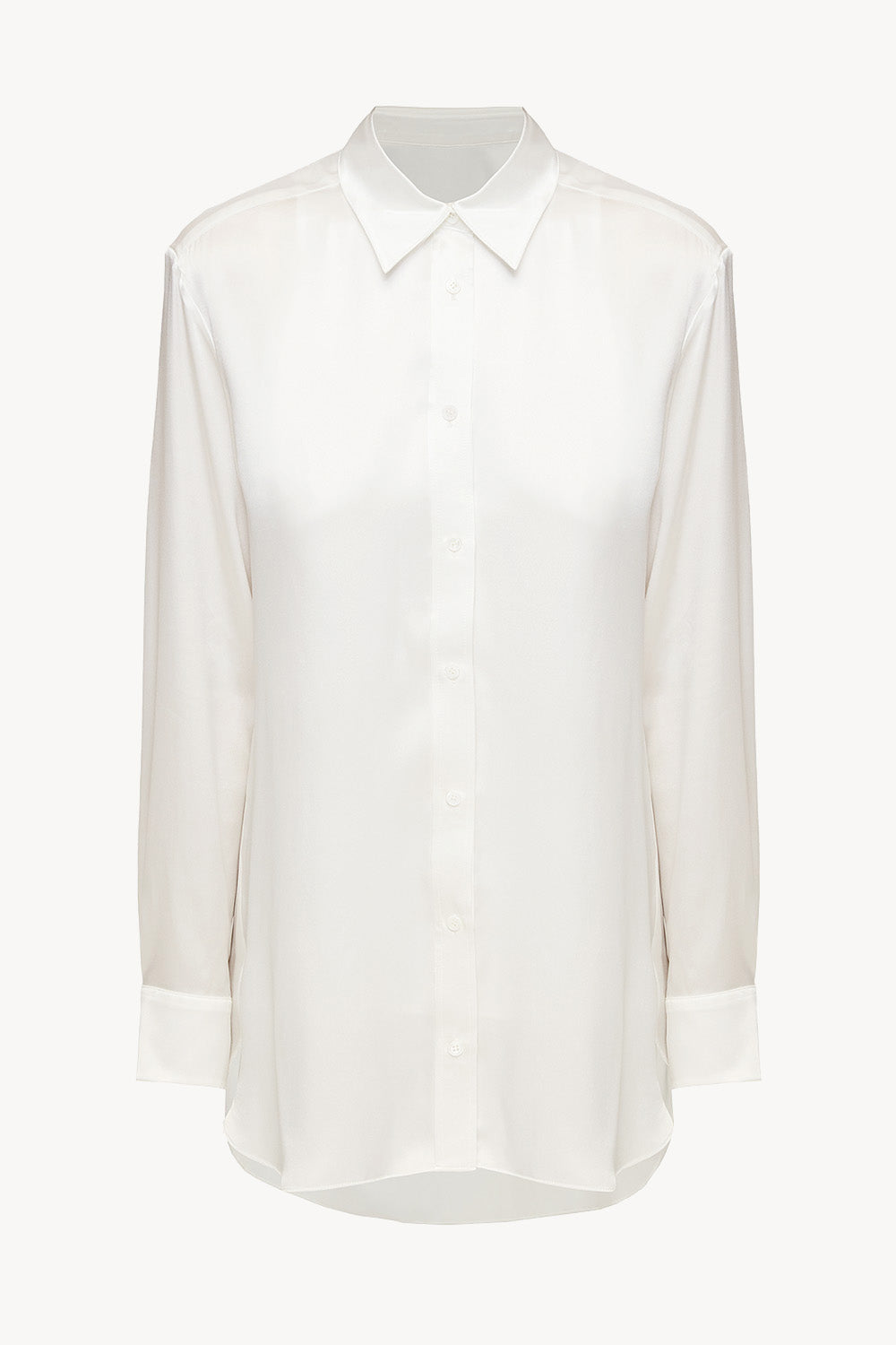 Women pajama lightweight shirt in white