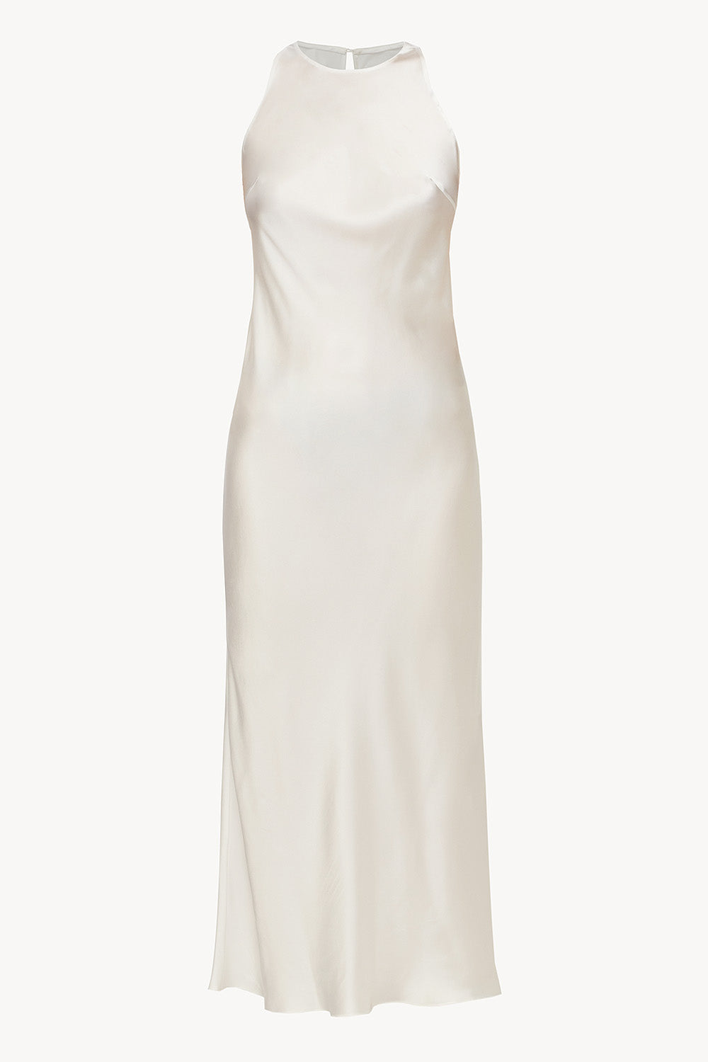 LESSLESS Halterneck silk dress in White S LESSLESS Halterneck silk dress in White S
