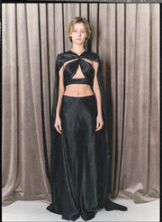 Carole Cape Top in Black