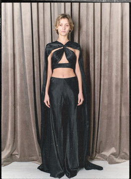 Carole Cape Top in Black