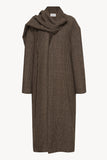Alpaca Wool Housecoat With Attached Scarf