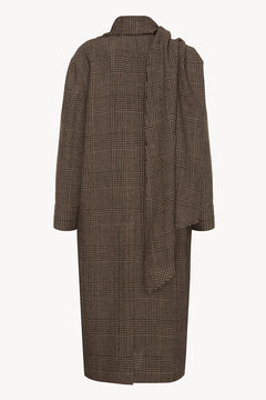 Alpaca Wool Housecoat With Attached Scarf