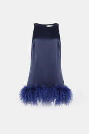 Audrey Halterneck Dress in Navy