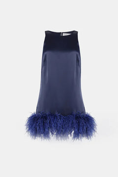 Audrey Halterneck Dress in Navy