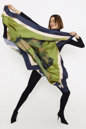 Muse 135x135 Silk Scarf