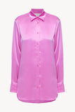 Women silk pajama fluid set in pink