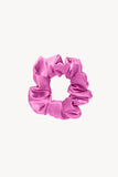 Pink silk scrunchie