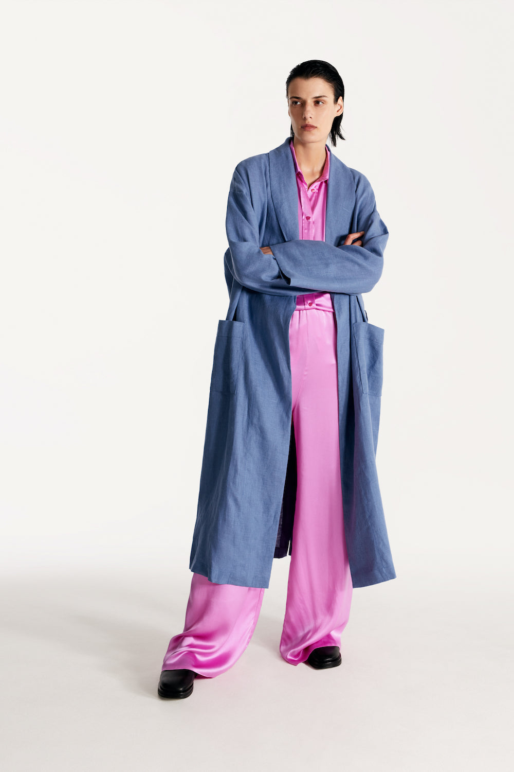 Women pajama fluid pant in pink