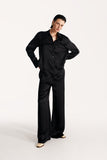 Women pajama lightweight shirt in black