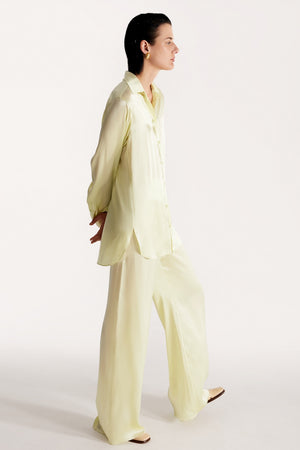 Women pajama lightweight shirt in sorbet green