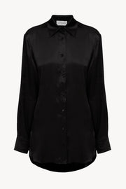 Women pajama lightweight shirt in black