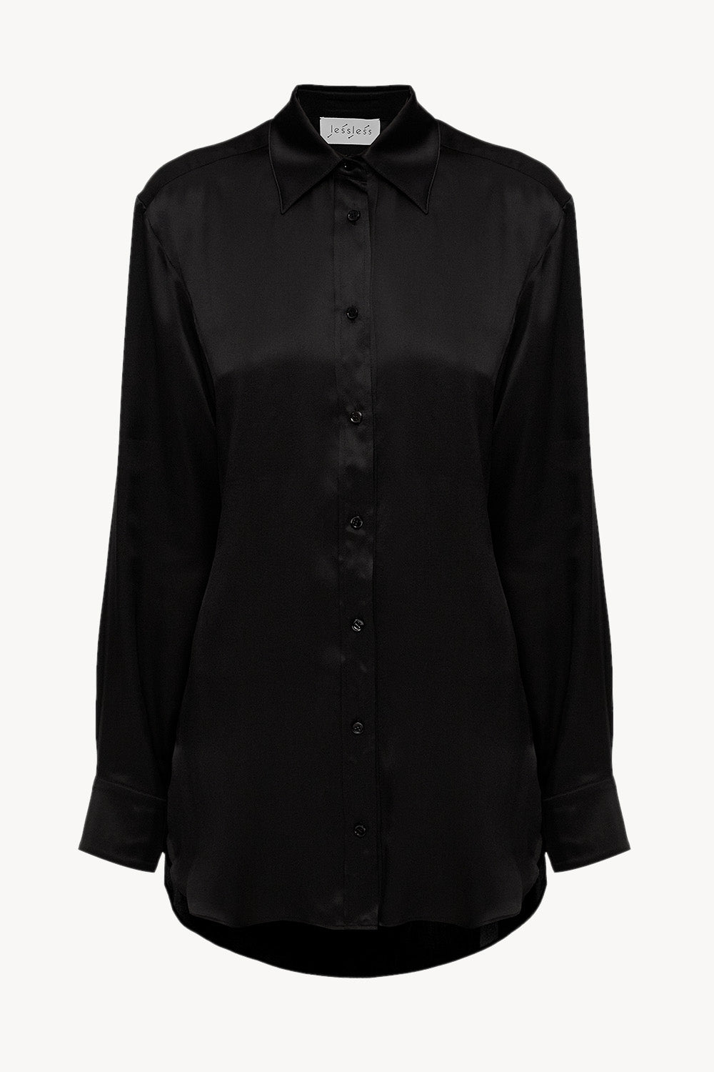 Women pajama lightweight shirt in black