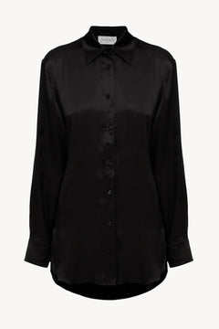 Women pajama lightweight shirt in black