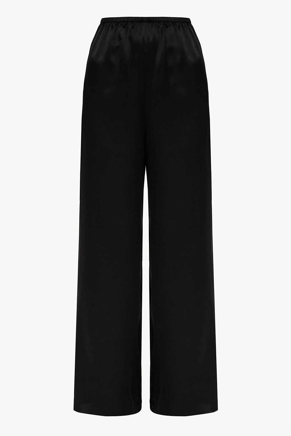 Women pajama fluid pant in black
