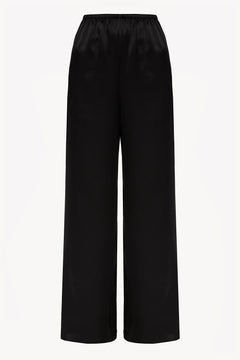 Women pajama fluid pant in black