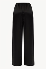 Women pajama fluid pant in black