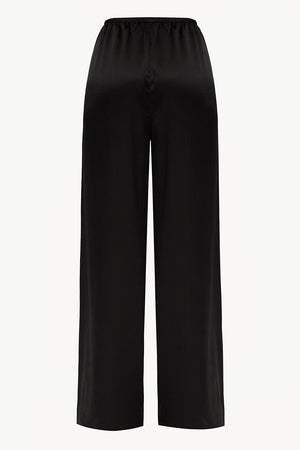 Women pajama fluid pant in black