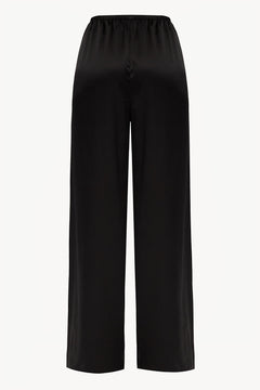 Women pajama fluid pant in black