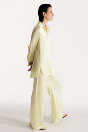 Women pajama fluid pant in sorbet green