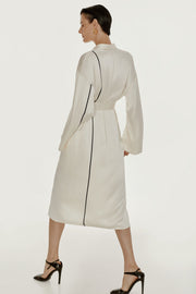 Reversible white robe