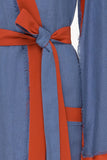 Desert Robe in Blue & Dark Amber