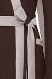 Desert Robe in Chocolate & Cream