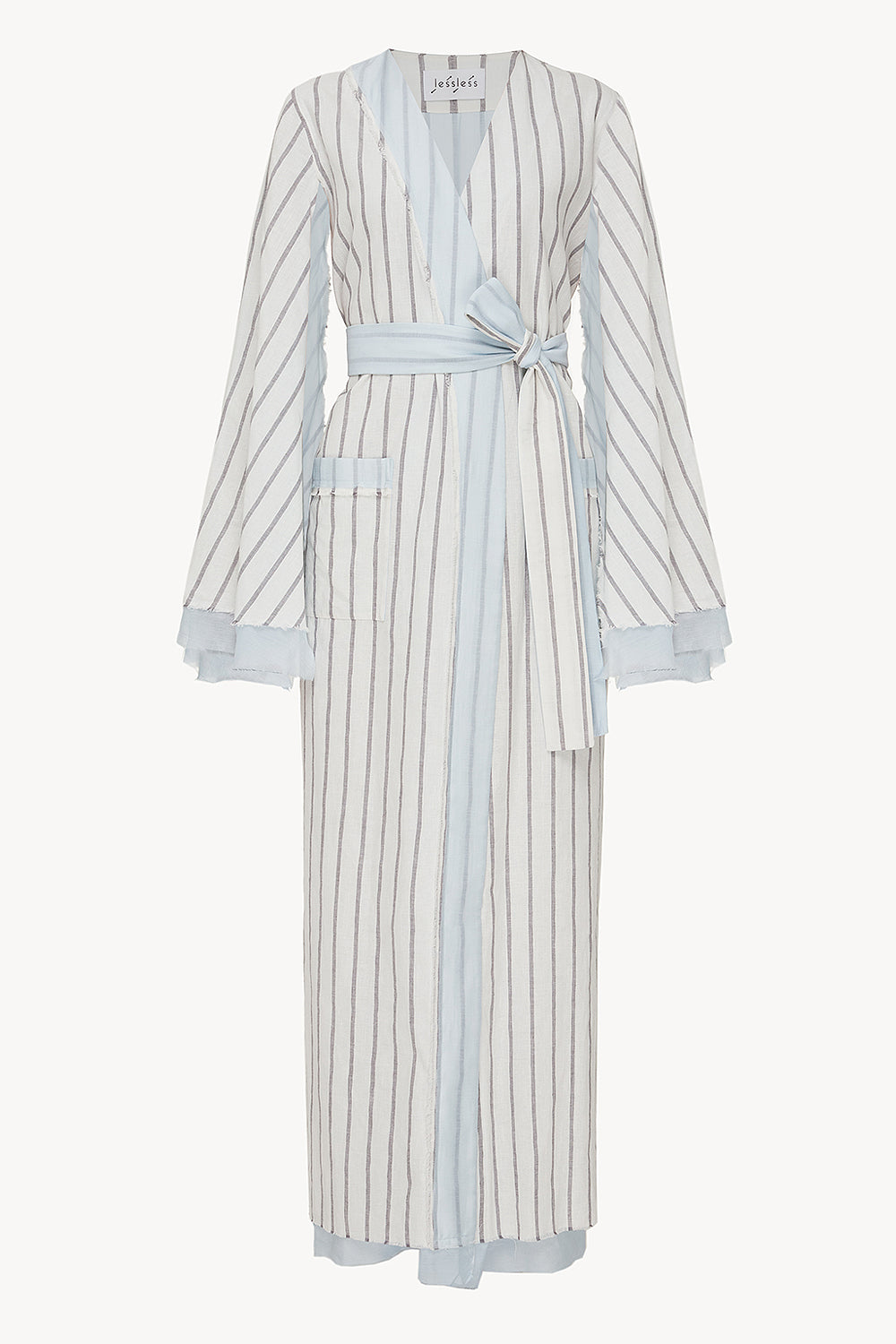 Less Flattering Robe LESSLESS – Desert robe in Clouded Sky – LESSLESS LLC