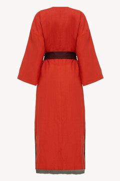 Halos Robe in Burnt Orange