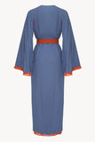 Desert Robe in Blue & Dark Amber