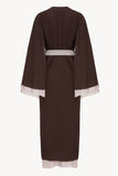 Desert Robe in Chocolate & Cream
