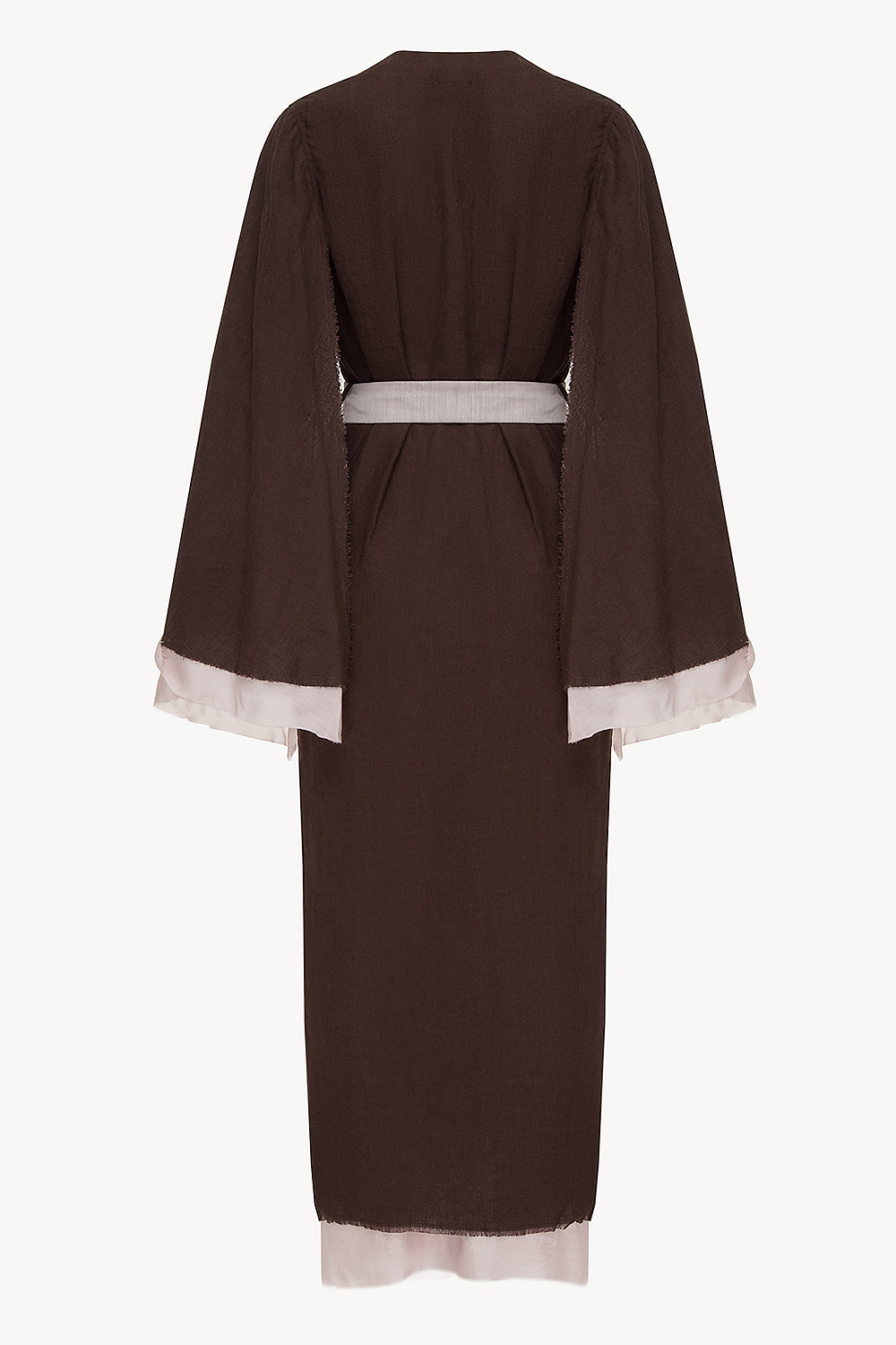 Desert Robe in Chocolate & Cream