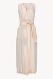 Pacific Robe in Dusted Lines on Peach