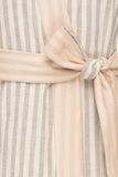 Pacific Robe in Dusted Lines on Peach