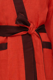 Halos Robe in Burnt Orange