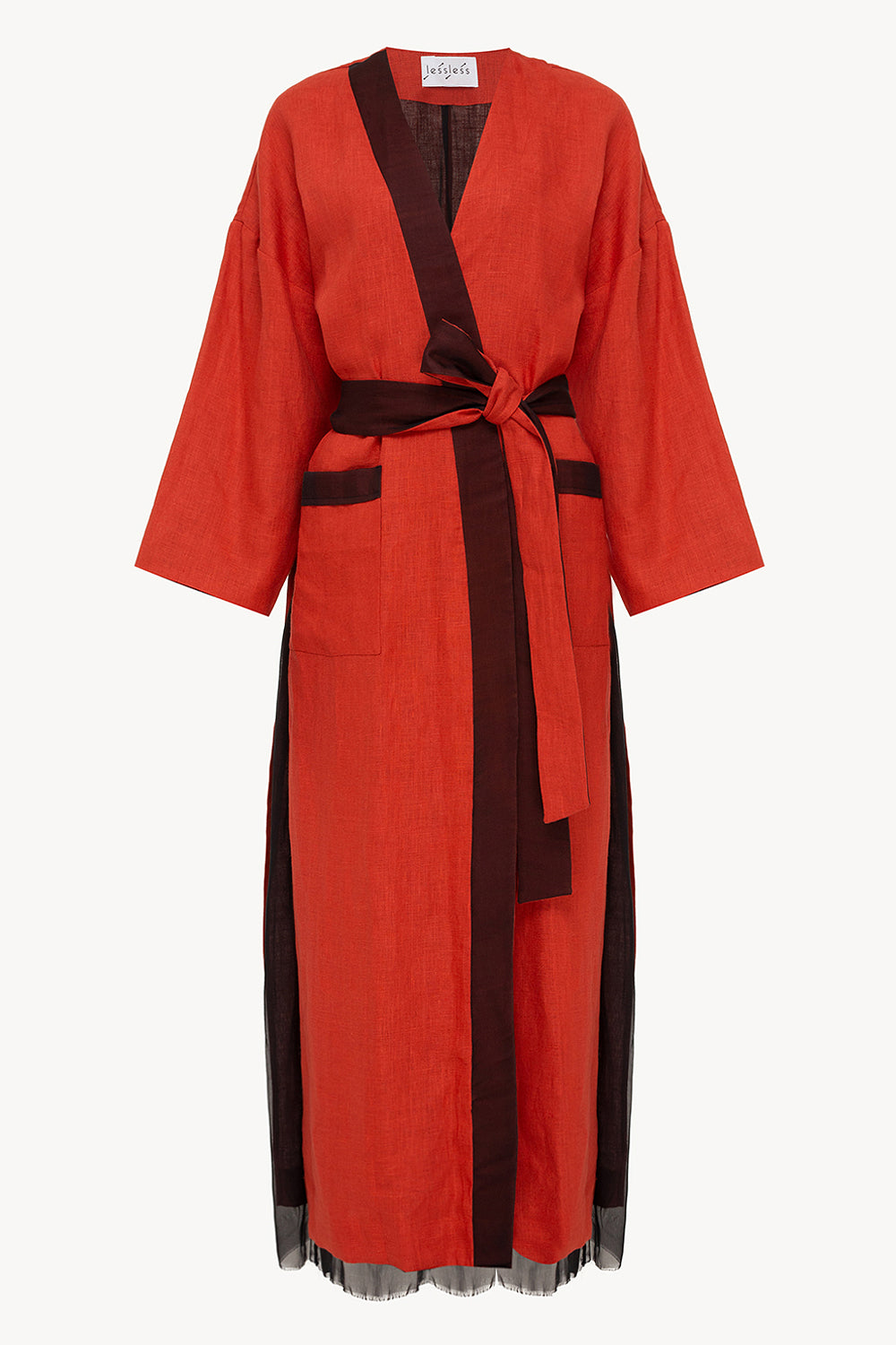 Halos Robe in Burnt Orange