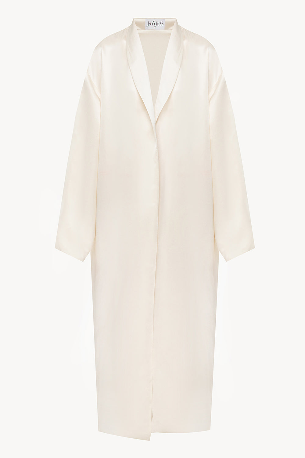 Less Flattering Robe LESSLESS – Reversible After DADA White Robe – LESSLESS LLC