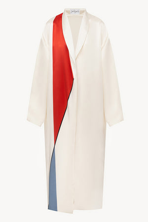 Reversible white robe