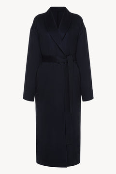 Cashmere Housecoat in Navy