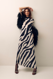 Lauren Maxi Dress in Zebra